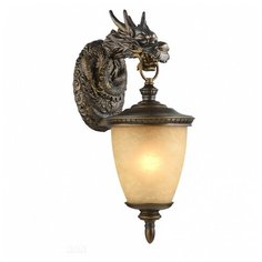 Светильник на штанге Favourite, 1х60W, золото, размеры (мм)-225x530x310, плафон - янтарный