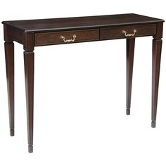 Столик консольный Мебелик Васко В 91Н, ДхШ: 112 х 41 см, патина/темно-коричневый