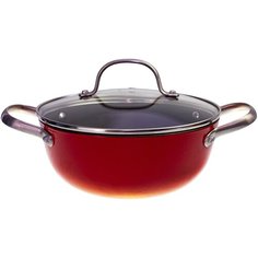 Кастрюля с крышкой чугунная CAST IRON, PROFFI KITCHEN PKT0106 с антипригарным покрытием 2,5 л
