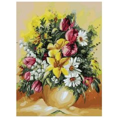 Картина по номерам "Душистый букет", 30x40 см Белоснежка