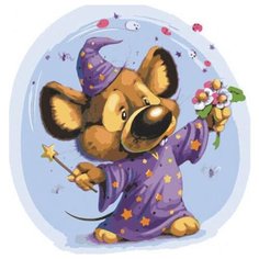 Картина по номерам "Волшебник", 30x40 см Белоснежка