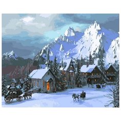 Картина по номерам "Снежное королевство", 40x50 см Цветной