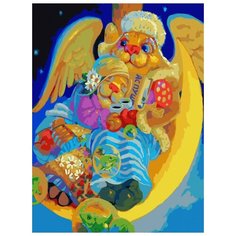 Картина по номерам "Ночной брудершафт", 30x40 см Белоснежка