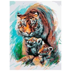 Картина по номерам "Попробуй подойди", 30x40 см Белоснежка