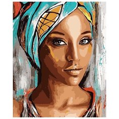 Картина по номерам "Восточная красавица", 40x50 см Цветной
