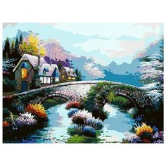 Картина по номерам "Старинный мост", 30x40 см Белоснежка