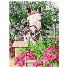 Картина по номерам Белоснежка "Нежная привязанность" Елены Самарской, 30x40 см