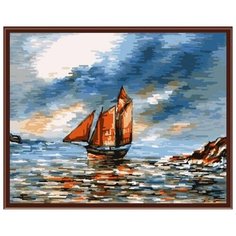 Картина по номерам Цветной "Парусник", 40x50 см