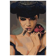 Картина по номерам Живопись по Номерам "Испанка с сигарой", 40x60 см