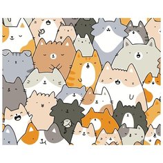 Картина по номерам Живопись по Номерам "Много котиков не бывает", 40x50 см