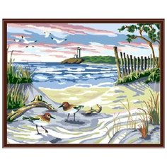 Картина по номерам Цветной "На берегу моря", 40x50 см