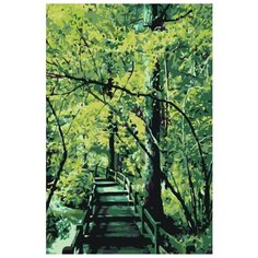 Картина по номерам Живопись по Номерам "Деревянный мост", 40x60 см