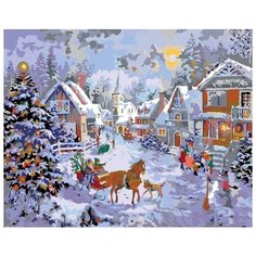 Картина по номерам Живопись по Номерам "Праздничный город", 40x50 см