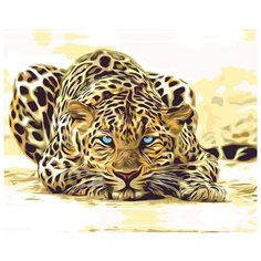 Картина по номерам Живопись по Номерам "Затаившийся леопард", 40x50 см