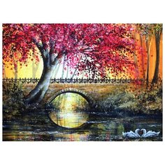 Картина по номерам Цветной "Лиловое дерево", 40x50 см