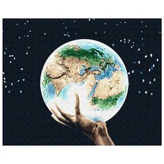 Картина по номерам Цветной "Мир на ладони", 40x50 см