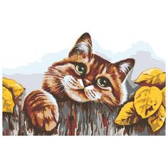 Картина по номерам Живопись по Номерам "Деревенский кот", 40x60 см