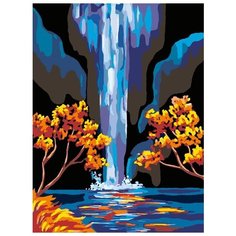 Картина по номерам Живопись по Номерам "Водопад ночью", 30x40 см