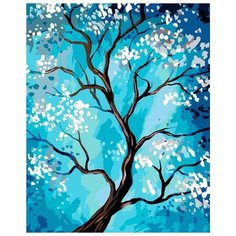 Картина по номерам Живопись по Номерам "Дерево в цвету", 40x50 см