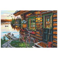 Картина по номерам Живопись по Номерам "Домик на полуострове", 40x60 см