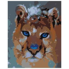 Картина по номерам Живопись по Номерам "Голубоглазая пума", 40x50 см