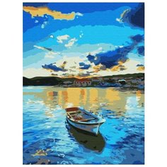 Картина по номерам Цветной "Голубой закат", 30x40 см