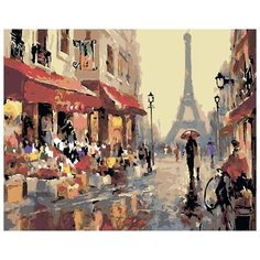 Картина по номерам Живопись по Номерам "Улочки Парижа", 40x50 см