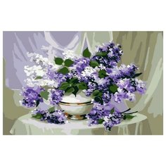 Картина по номерам Paintboy "Волшебная сирень", 20x30 см