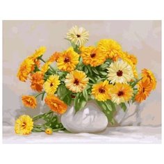 Картина по номерам Paintboy "Календула", 40x50 см