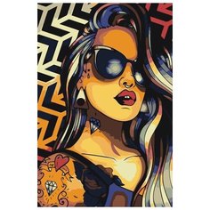 Картина по номерам Живопись по Номерам "Девушка в тату", 40x60 см