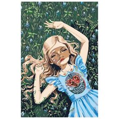 Картина по номерам Живопись по Номерам "Девочка на поляне", 40x60 см