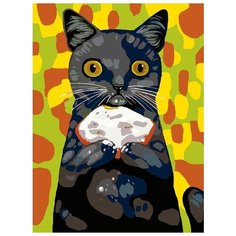 Картина по номерам Живопись по Номерам "Любимое лакомство. Бутерброд", 30x40 см