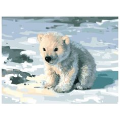 Картина по номерам Цветной "Милый медвежонок", 30x40 см