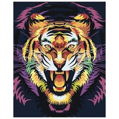 Картина по номерам Живопись по Номерам "Рыжий тигр", 40x50 см