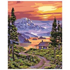 Картина по номерам Живопись по Номерам "Закат в горах", 40x50 см