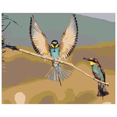 Картина по номерам Живопись по Номерам "Птицы на ветке", 40x50 см