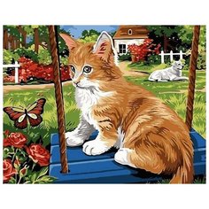 Картина по номерам Цветной "Рыжик в деревне", 30x40 см