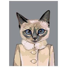 Картина по номерам Живопись по Номерам "В зимнем пальто", 30x40 см