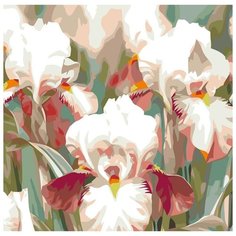 Картина по номерам Живопись по Номерам "Ирисы", 40x40 см