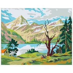Картина по номерам Живопись по Номерам "Уединение в горах", 40x50 см