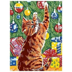 Картина по номерам Живопись по Номерам "Озорной помощник", 30x40 см