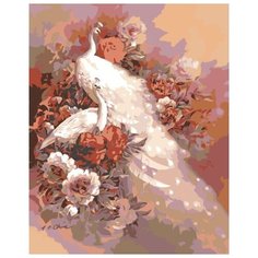 Картина по номерам Живопись по Номерам "Белые павлины", 40x50 см