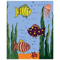 Картина по номерам Живопись по Номерам "На дне морском", 40x50 см