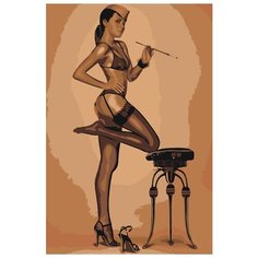 Картина по номерам Живопись по Номерам "Девушка в босоножках", 40x60 см