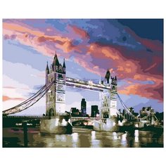 Картина по номерам Цветной "Тауэрский мост", 40x50 см
