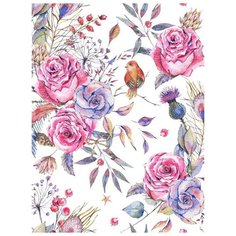 Картина по номерам Цветной (Premium) "Нежные цветы", 30x40 см