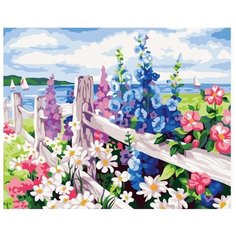 Картина по номерам Цветной (Premium) "За околицей", 30x40 см