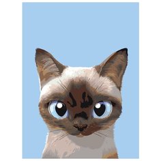 Картина по номерам Живопись по Номерам "Кошечка Ночка", 30x40 см