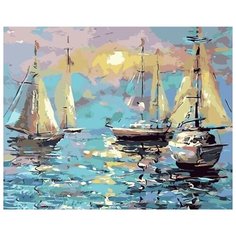 Картина по номерам Цветной (Premium) "Тихая гавань 2", 40x50 см