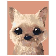 Картина по номерам Живопись по Номерам "Щенок Микки", 30x40 см